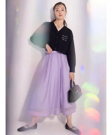 [ 2024AW ] CELFORD 셀포드 시어 스커트 LAV 36