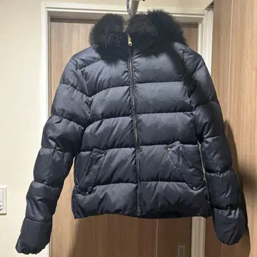 그린 라벨 릴랙싱 네이비 후드 부착 다운 자켓 리버서블