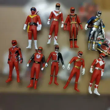 레전드 슈퍼전대 히어로 시리즈 9체 세트 소프트 비닐 반다이 슈퍼전대