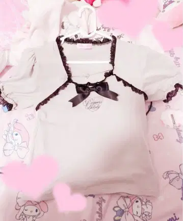 mars 하트 버클 리본 테이프 상의 핑크