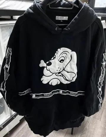 GALFY 갈피 후드티 후드 맨투맨 빅 자수 대형견 테이프