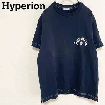 HYPARION T셔츠 네이비 캐주얼 빈티지 코디