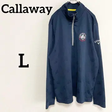 캘러웨이 골프웨어 상의 스포츠 네이비