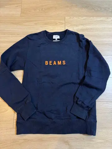 BEAMS 네이비 크루넥 트레이닝복