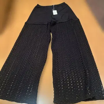 미사용 새상품 Tabio 스트라이프 크로셰 팬츠 레깅스