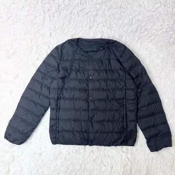 무인양품 노카라 다운 자켓 남성용 블랙 L