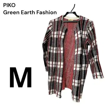 PIKO 체크 무늬 가디건