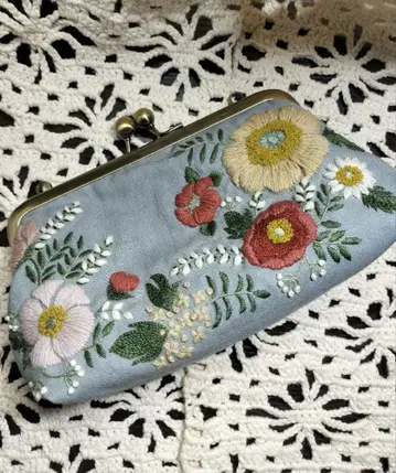 꽃무늬 손자수 가마구치