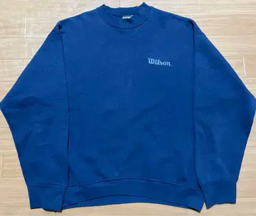 Wilson 윌슨 맨투맨 90s USA제 네이비 로고 자수