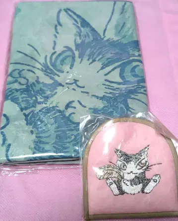 와치필드 고양이 다얀 스타일 커튼 타월 클립 미사용 2개 세트