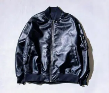 Ch. MB 하이엔드 오버 사이즈 가죽 MA-1