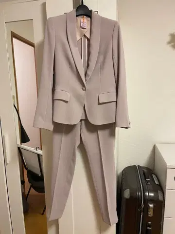 destyle 베이지 비즈니스 정장 상하의 세트