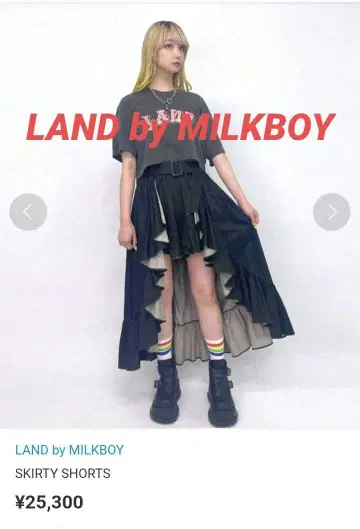 LAND by MILKBOY SKIRTY SHORTS 프릴 스커트