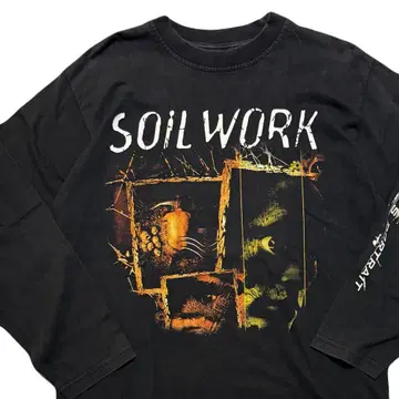 00s SOILWORK 밴딩 긴팔 T셔츠 L 소일워크 메탈