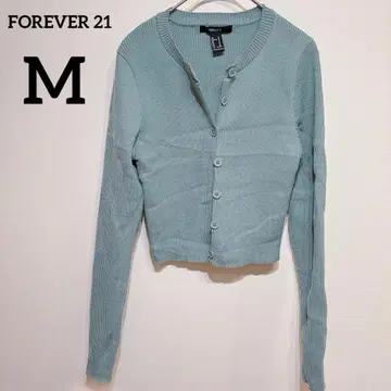 FOREVER 21 [ M ] 가디건 겉옷 긴팔 상의 숏 기장