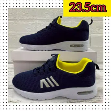 23.5cm 새상품 여성용 스니커즈 슬립온 메쉬 에어 네이비 컬러