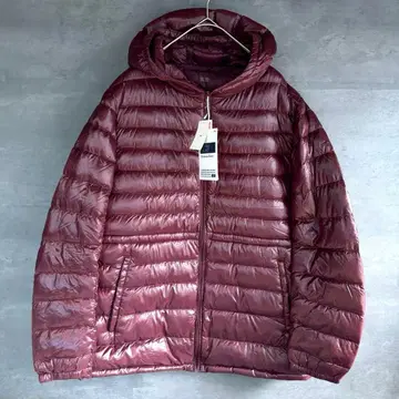 택 포함 UNIQLO 울트라 라이트 다운 자켓 후드 보르도 XL
