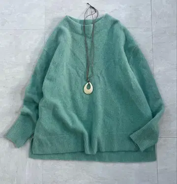 greenlabelrelaxing 보틀넥 니트 복슬복슬 폭스
