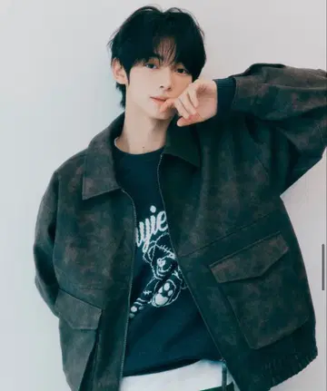 WEGO PU 더블 ZIP 플라이트 블루종