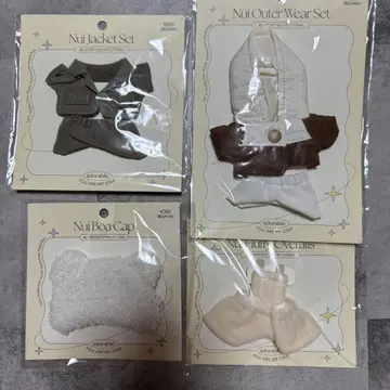 쓰리코인즈 10cm 인형 옷 4개 세트