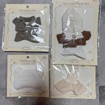 쓰리코인즈 10cm 인형 옷 4개 세트