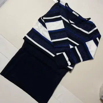 PINKY&DIANNE 보더 니트 원피스 38