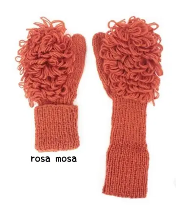 미사용 rosa mosa 로사모사 핸드 니트 미튼 울 100% 양모