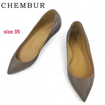 [ CHEMBUR ] 컨디션 최상 플랫 펌프스 발레 그레이지 35