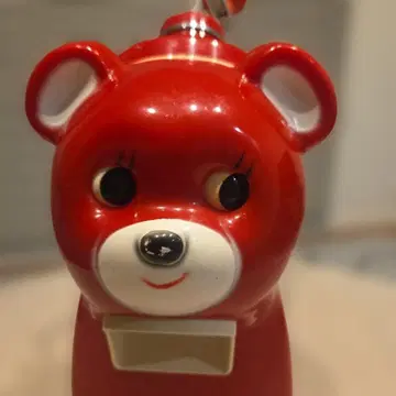 빨간색 곰 모양 수동 빙수기 (쿄로짱)