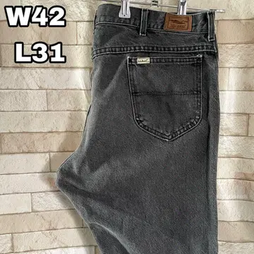 엘엘빈 데님 자수 블랙 42 x 31