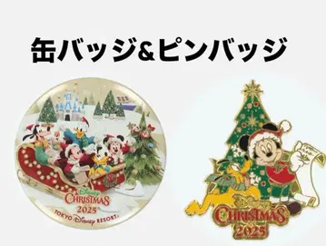 [ 미사용 새상품 ] 디즈니 크리스마스 캔뱃지 핀 배지 2025년