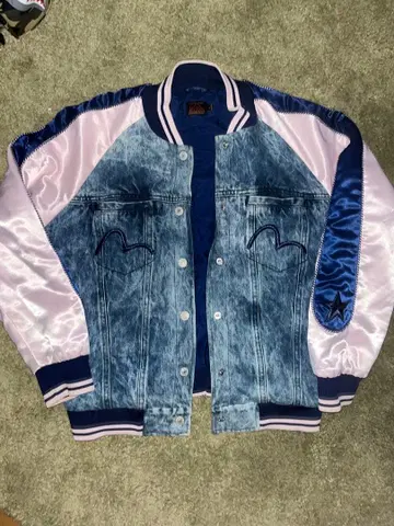 Evisu 데님 자켓
