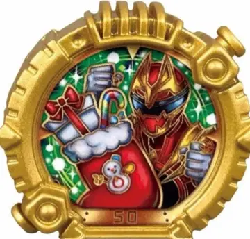 미사용품 고주황색 크리스마스 부츠 한정판 센타이 반지