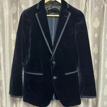 SUIT SELECT 네이비 벨벳 테일러드 자켓 M