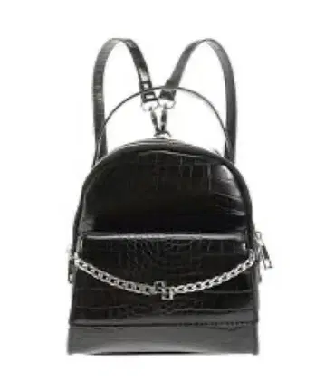 GYDA 새상품 GG 체인 5WAY 미니 백팩 크로커다일풍 블랙 백