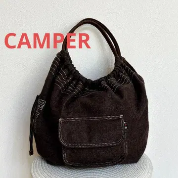 CAMPER 다크 브라운 복조리형 숄더백