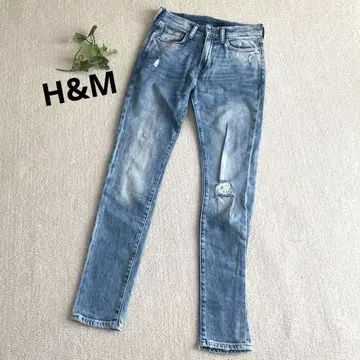 a1962 [ H&M ] 데님 데미지 남성용 청바지 데미지 스키니 S