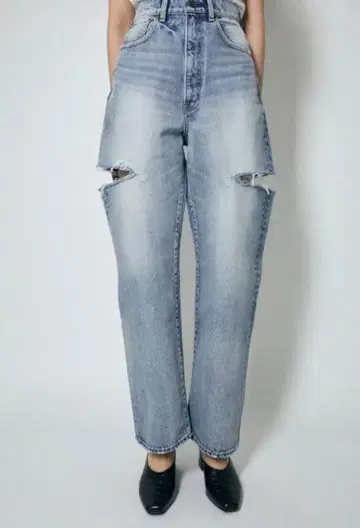 THIGH SLIT LOOSE STRAIGHT MOUSSY 23