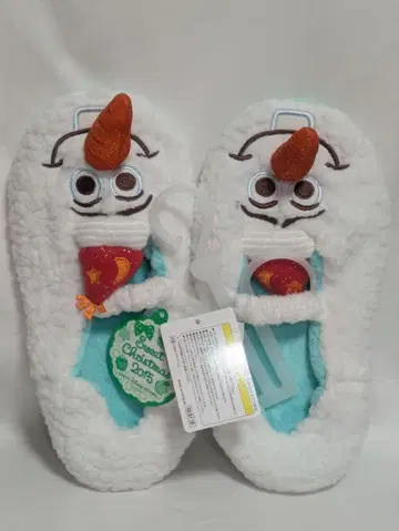 디즈니 리조트 올라프 슬리퍼 2015 겨울왕국 크리스마스