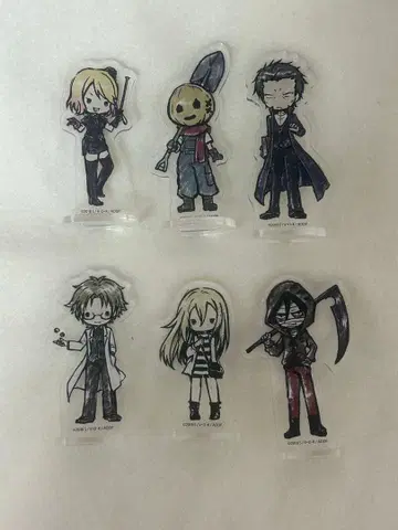 살육의 천사 아크릴 스탠드 6개 세트