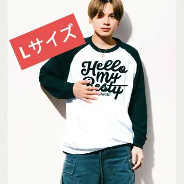 당일 발송 가능! Hello My Besty 래글런 T셔츠 L 사이즈