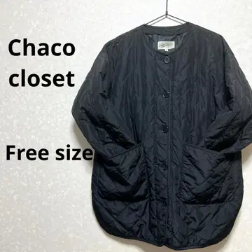 Chaco closet 블랙 퀼팅 자켓 24A769