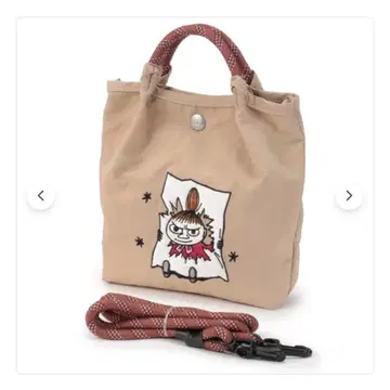 리틀미 BAG 베이지 새상품 무민 나일론 자수 미니 숄더백 경량