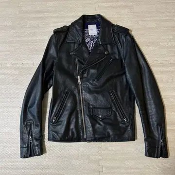 론 헤르만 Ron Herman 더블 가죽 라이더 자켓 S