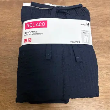 유니클로 UNIQLO 코튼 시어서커 네이비 M