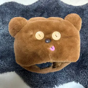 곰 얼굴 디자인 복슬복슬 모자