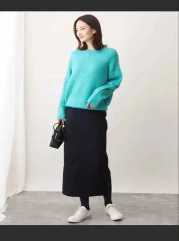 MK 스폰디쉬 스트레이트 니트 스커트/세탁 가능