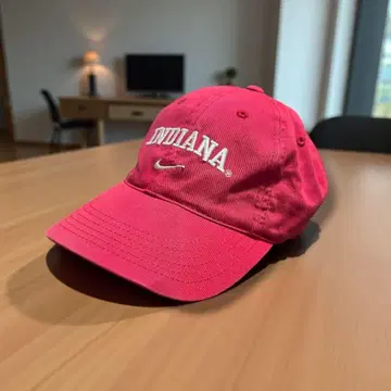 NIKE TEAM INDIANA 자수 로고 캡 레드 00s 칼리지 USA
