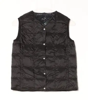TAION 블랙 다운 베스트 S