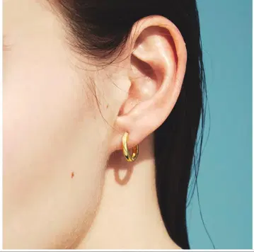 les bon bon 루봉봉 앵글 피어스 귀걸이 YG 후프